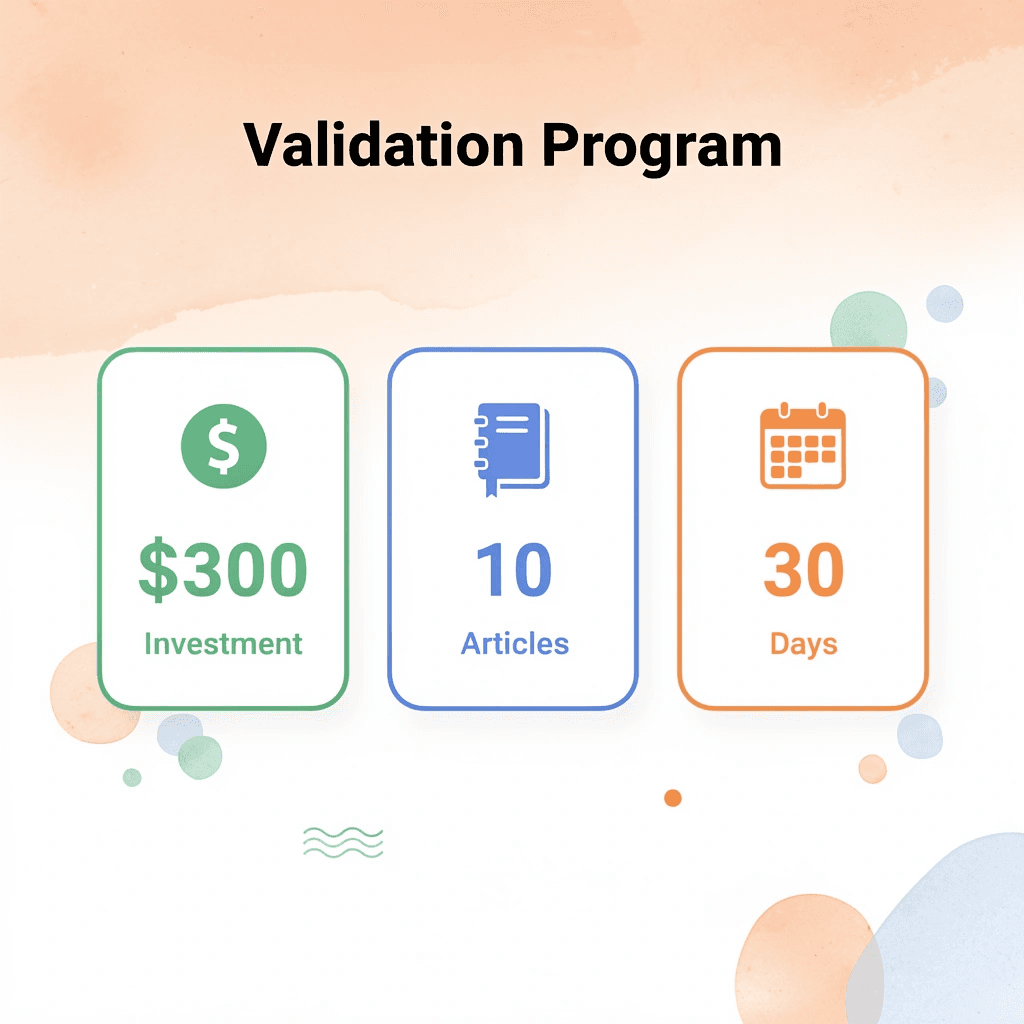 Key metrics for Trailblazer Marketing's validation program