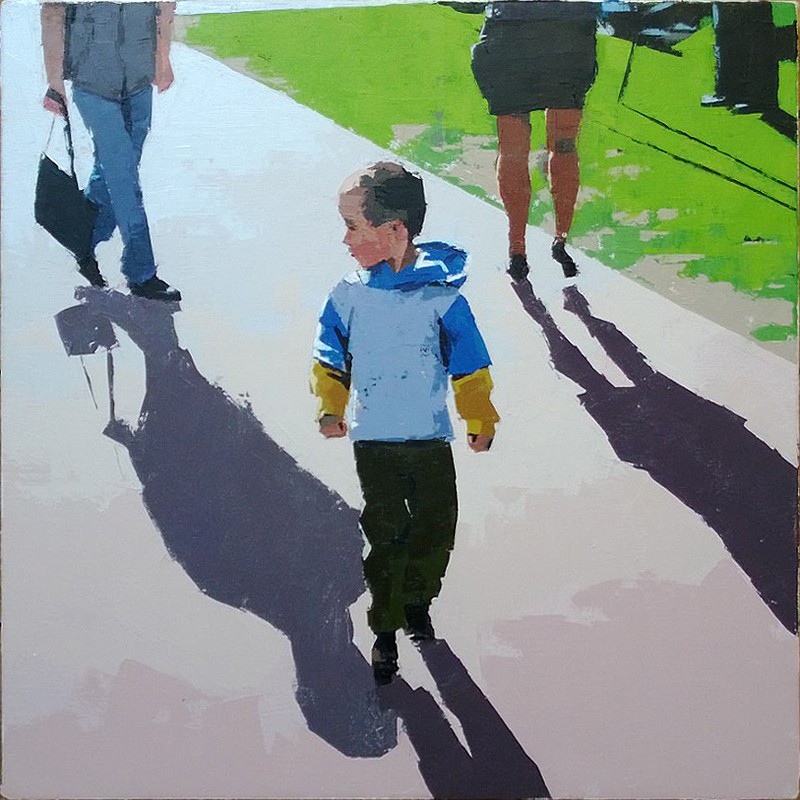 A photograph of Jamey's painting "Quad 3"