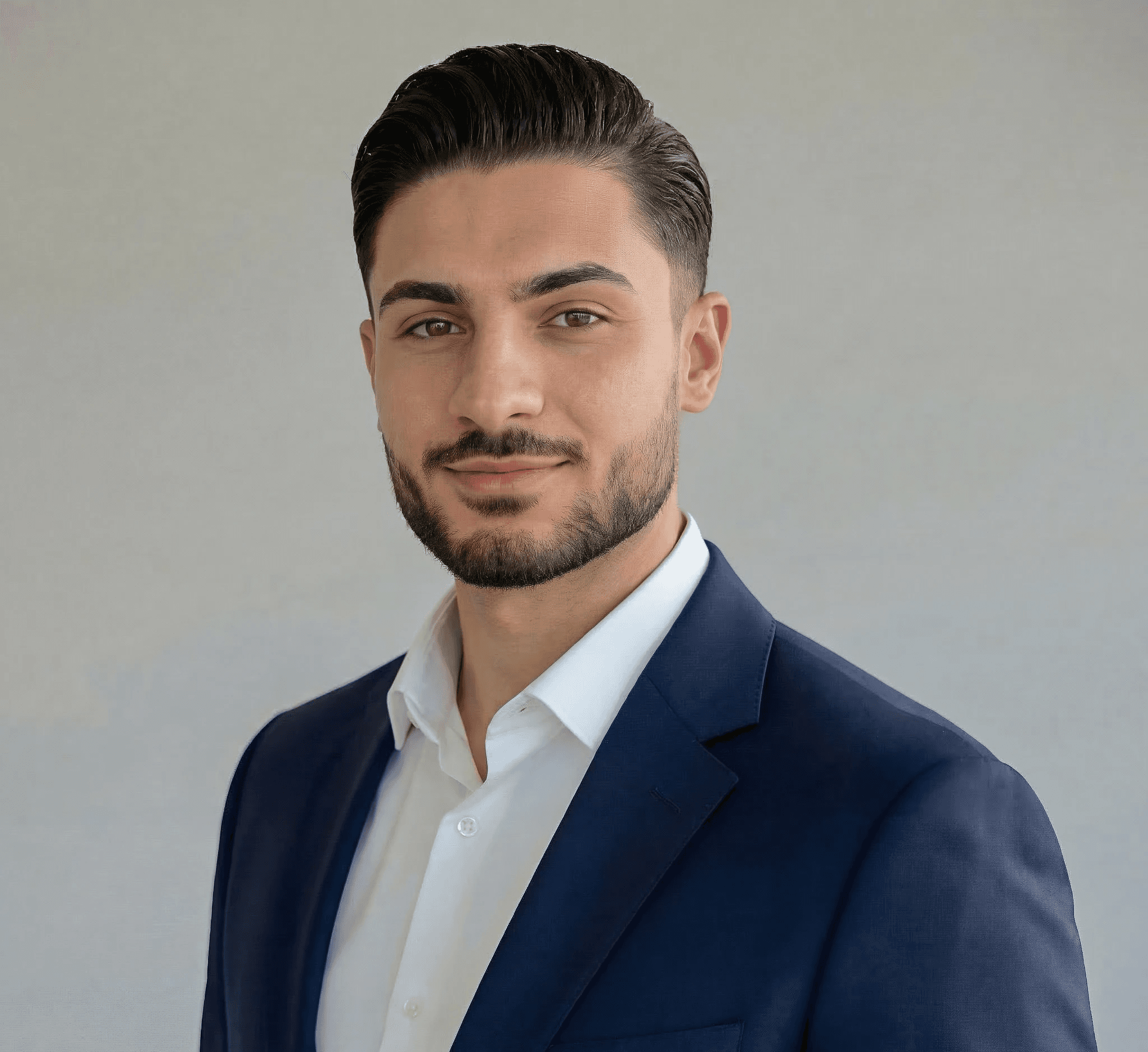 person sitting in a chair in front of a man