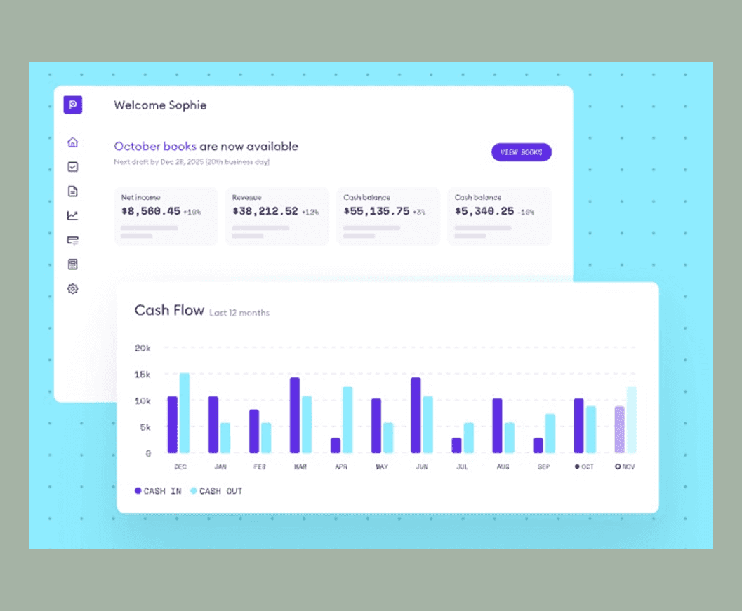 Pilot bookkeeping and accounting dashboard 