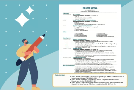 High school student updating academic resume with published research paper credentials