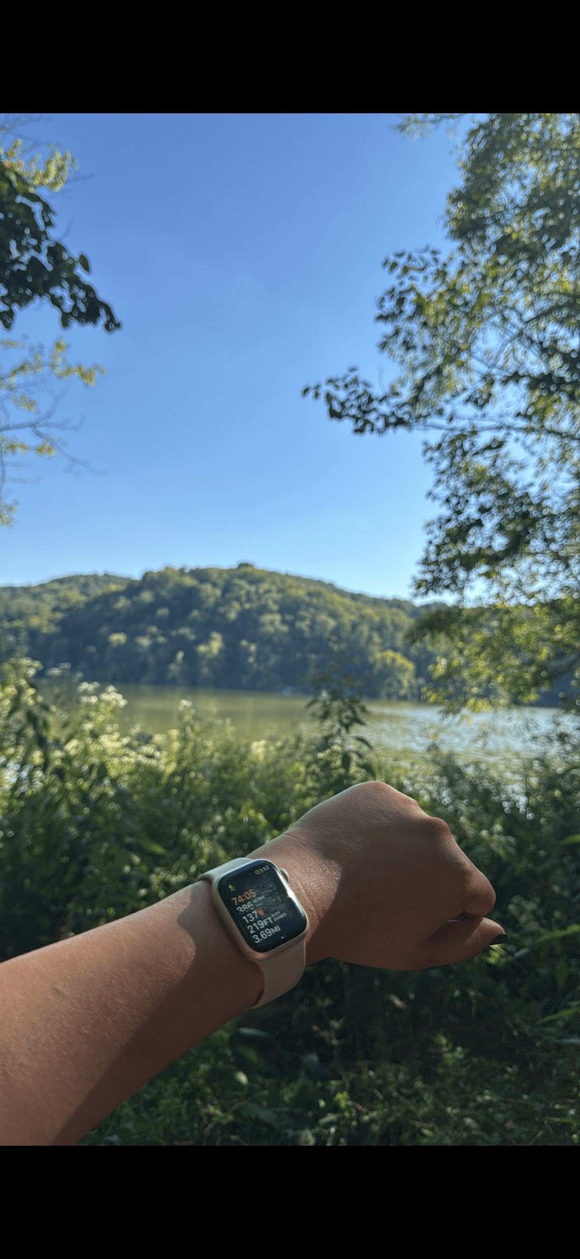 Modern buildings with geometric patterns against dark sky