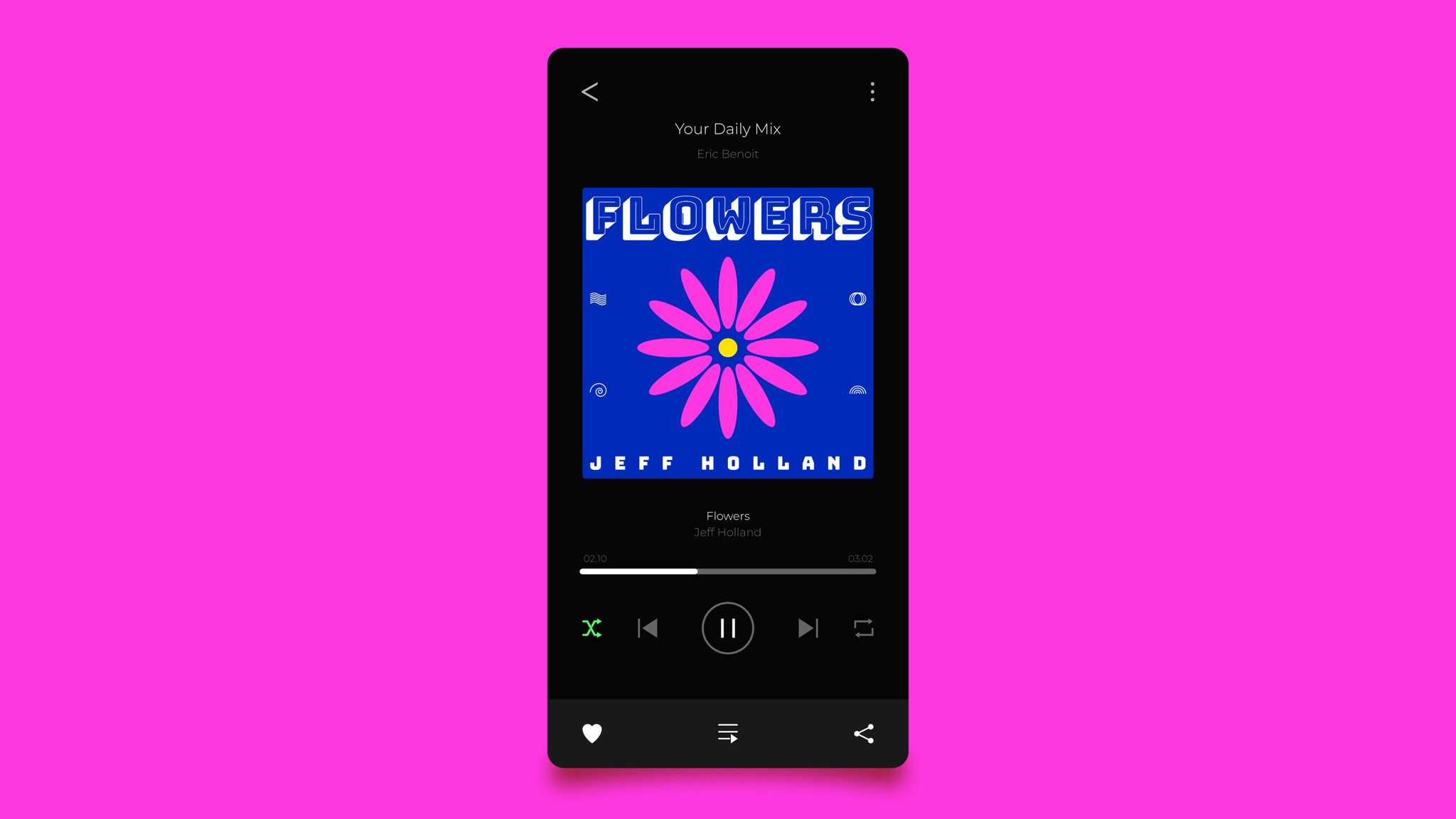 Flowers single art mockup