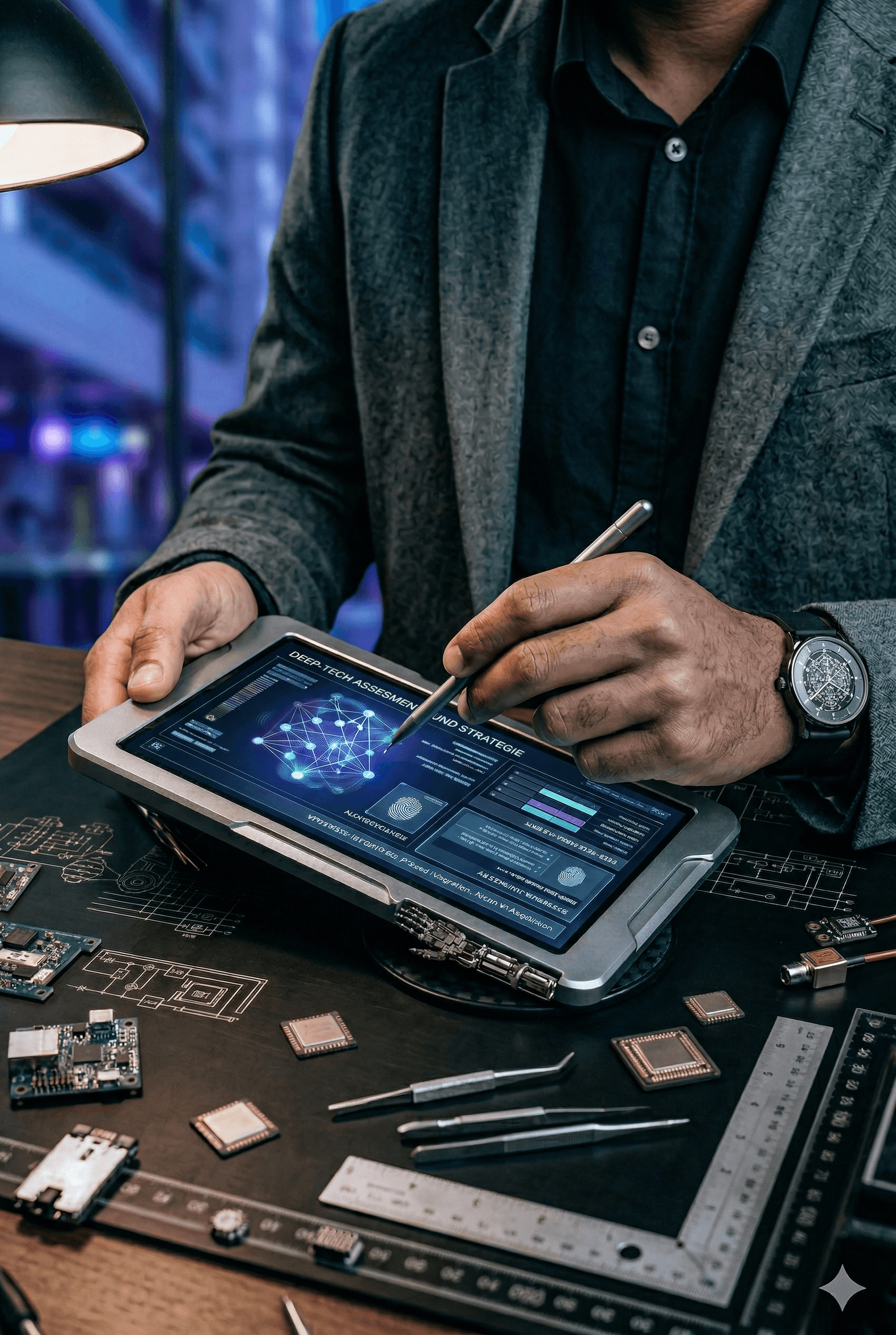 a man holding a wallet and a watch