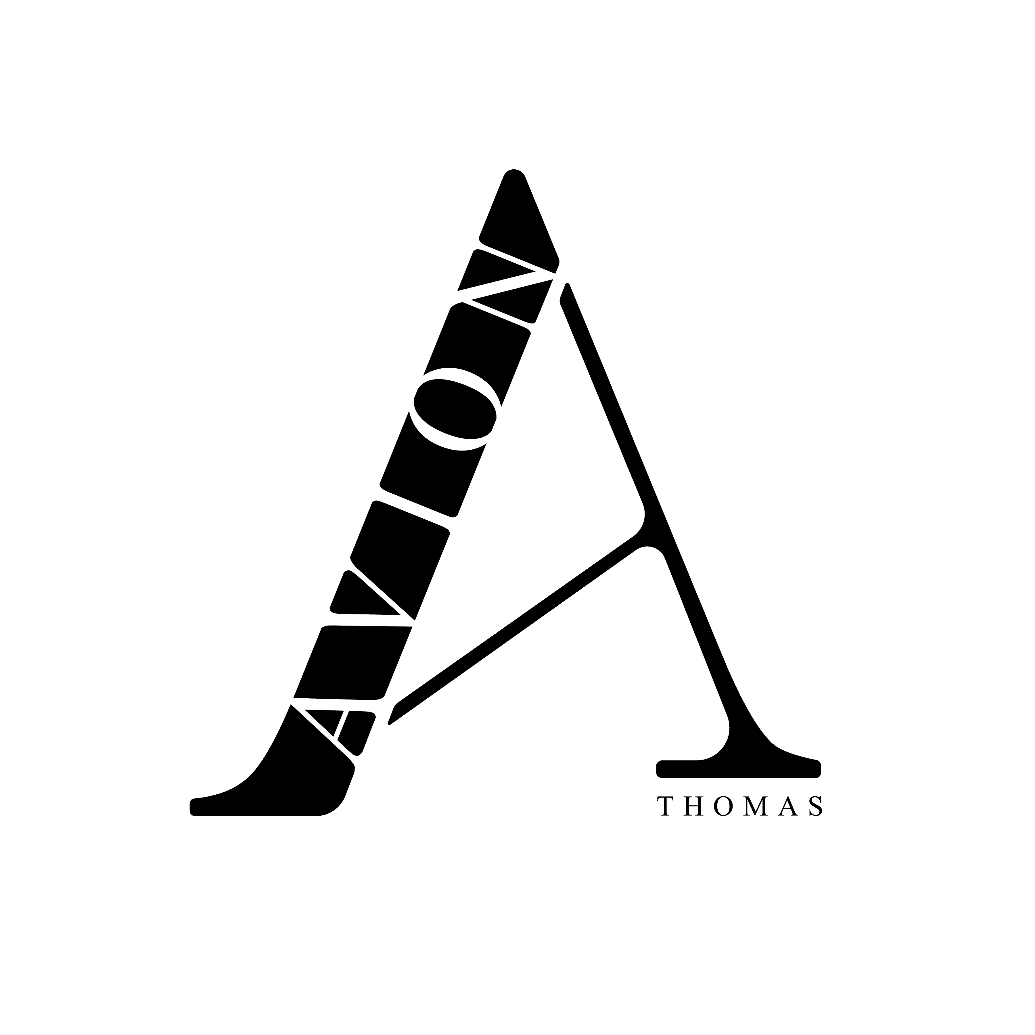 EleLogo of Brand & Content Director "Avion C Thomas" in black.