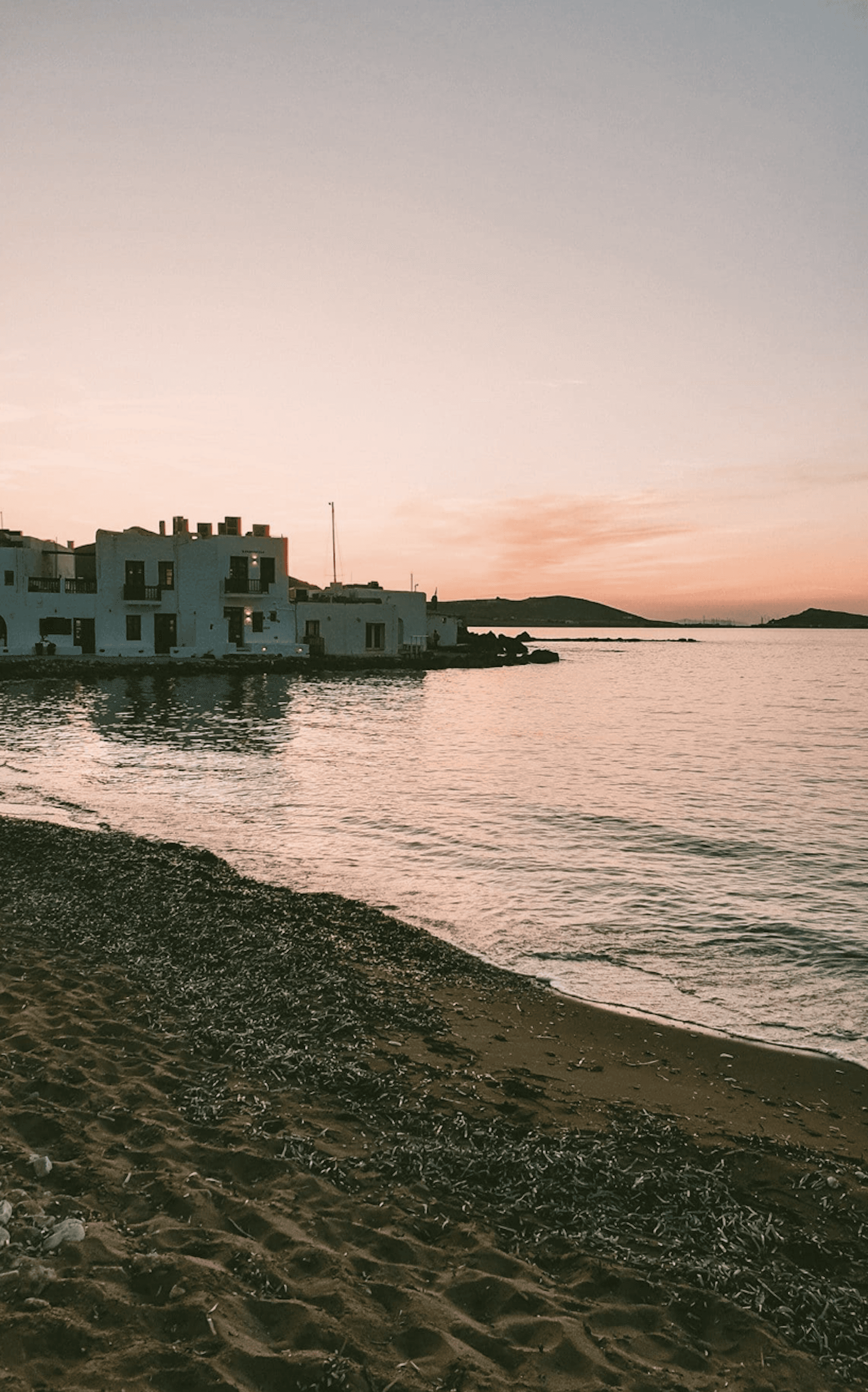 Graphic scenery of the little port of Naousa