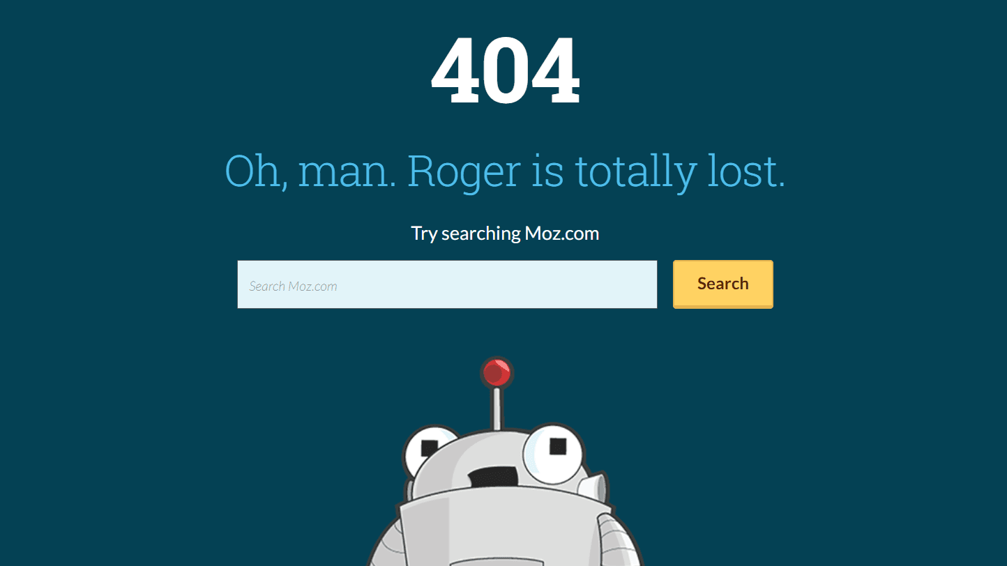 Moz’s 404 Error Page