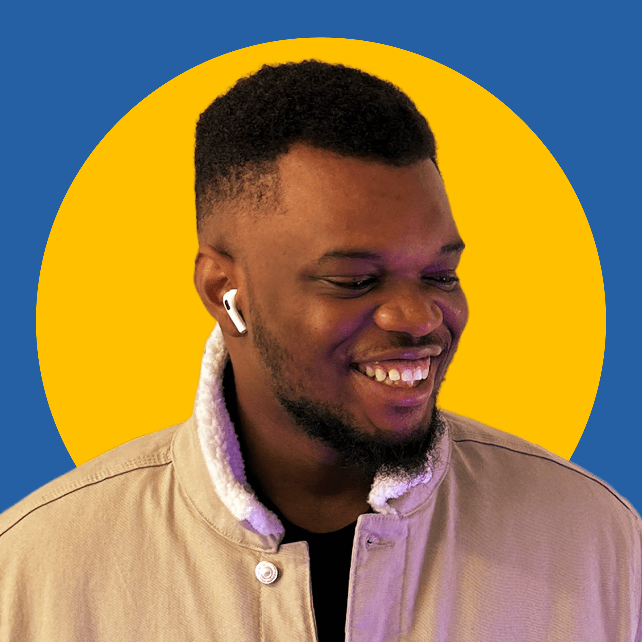 Portrait of portfolio creator – front view