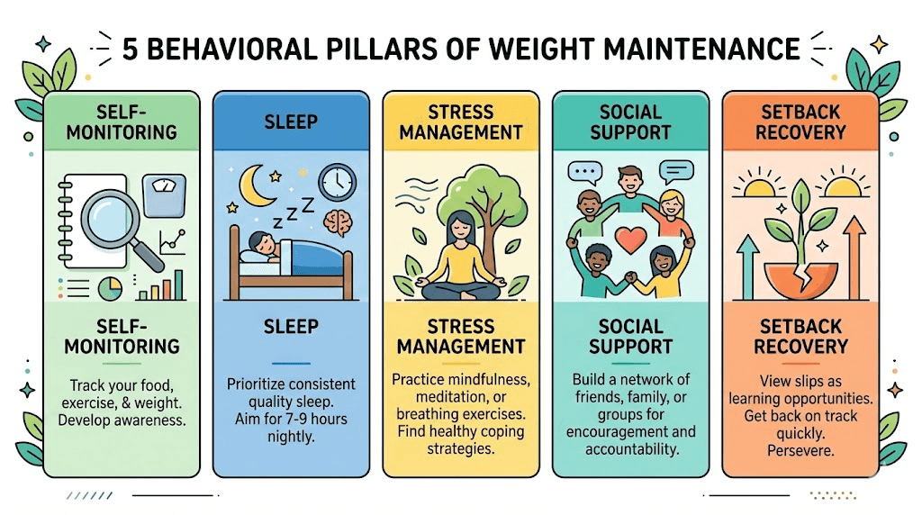 Five behavioral strategies for maintaining weight loss after stopping tirzepatide