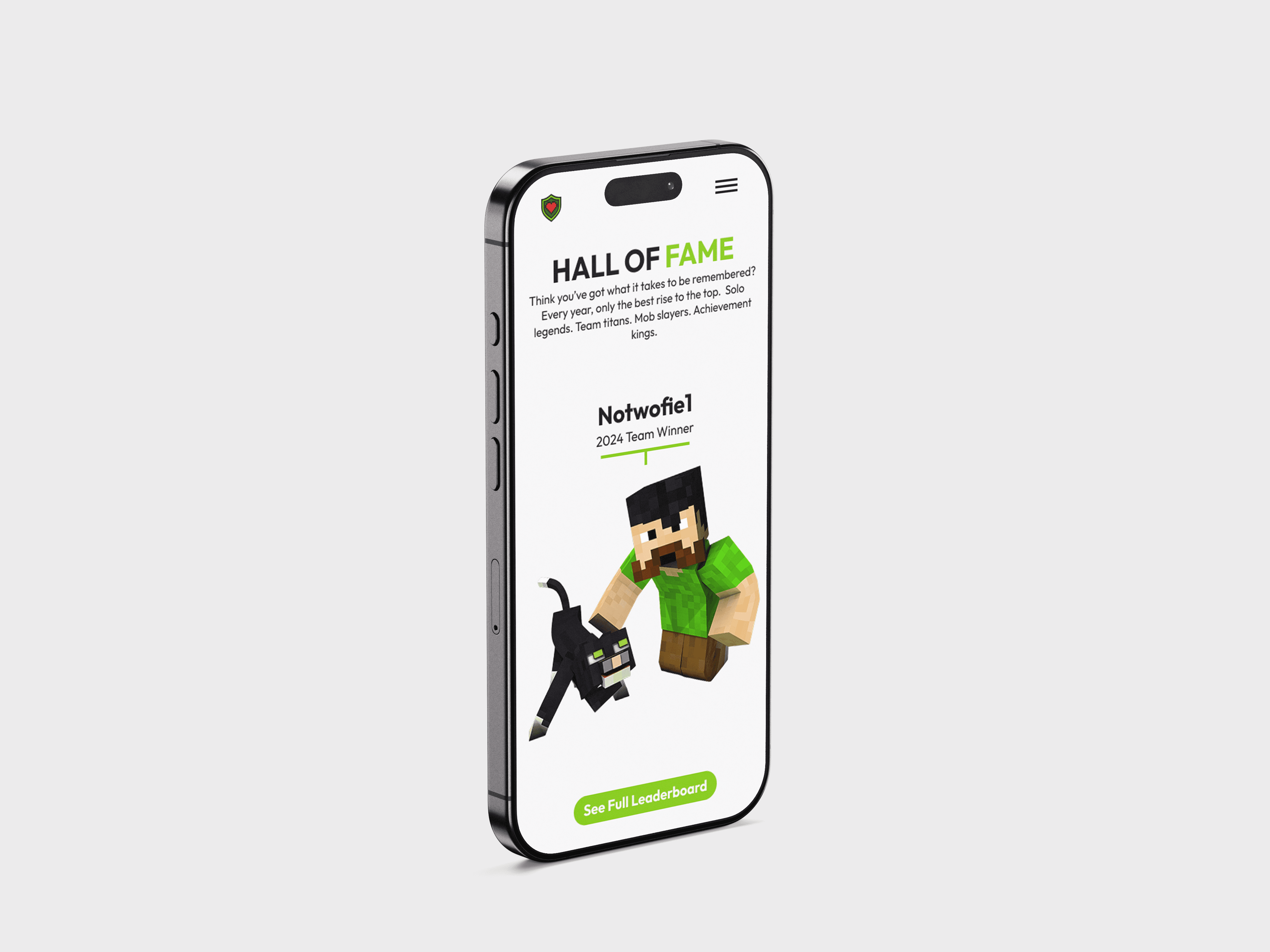 Mockup TGMR Hall of Fame Mobile