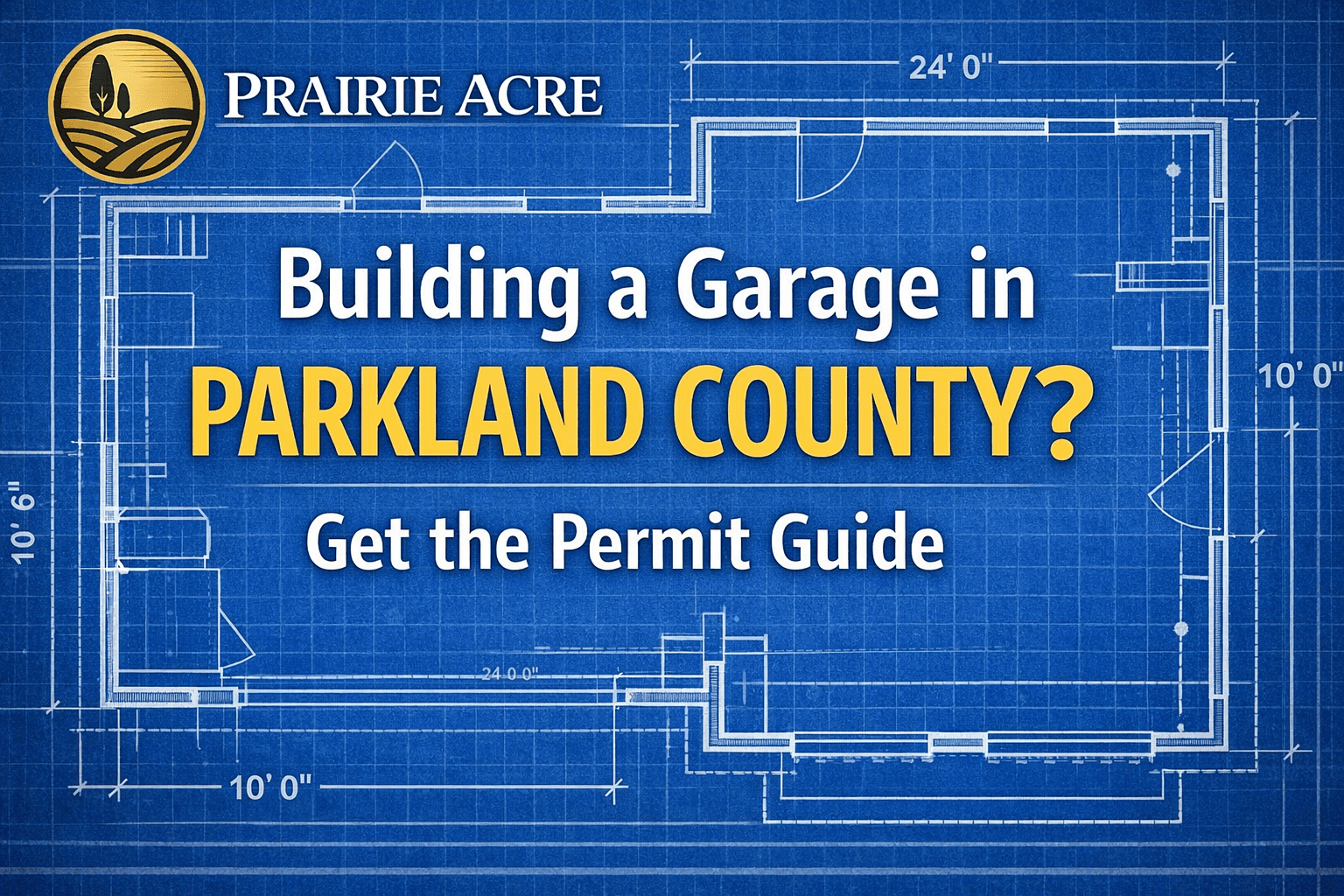 Picture of a blue print with the headline 