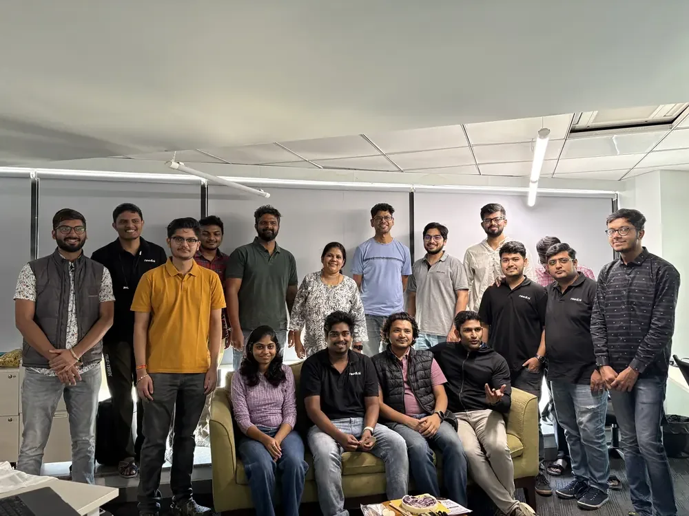 The team in the office