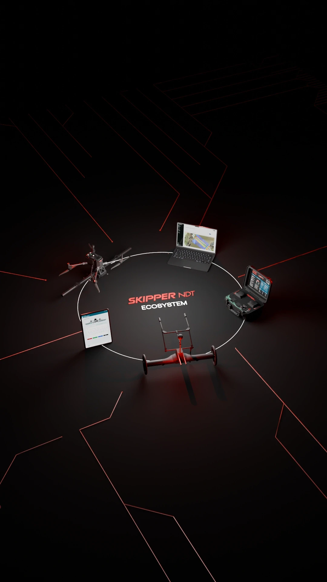 Skipper Products ecosystem made in 3D