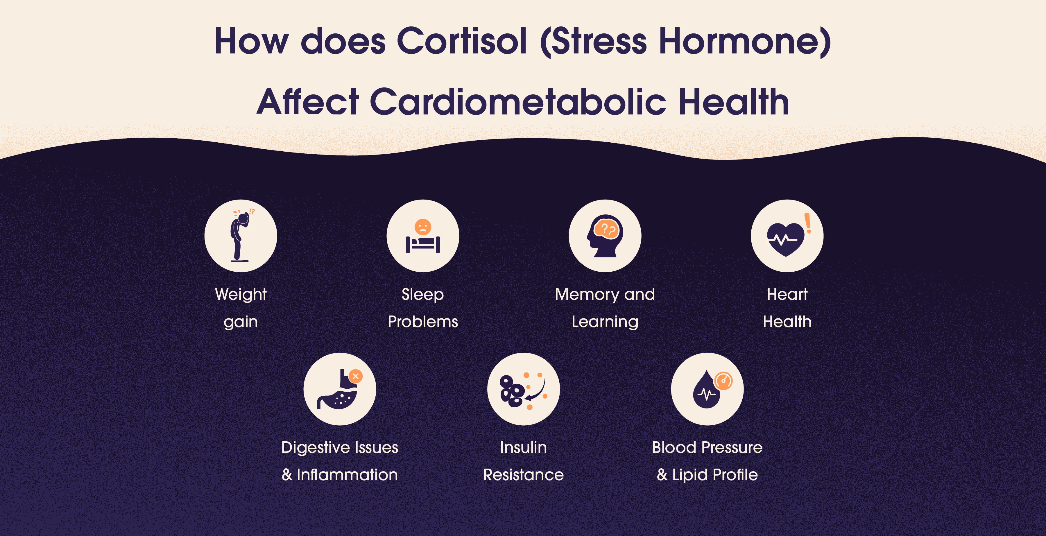 An image showing the effects of stress on the body