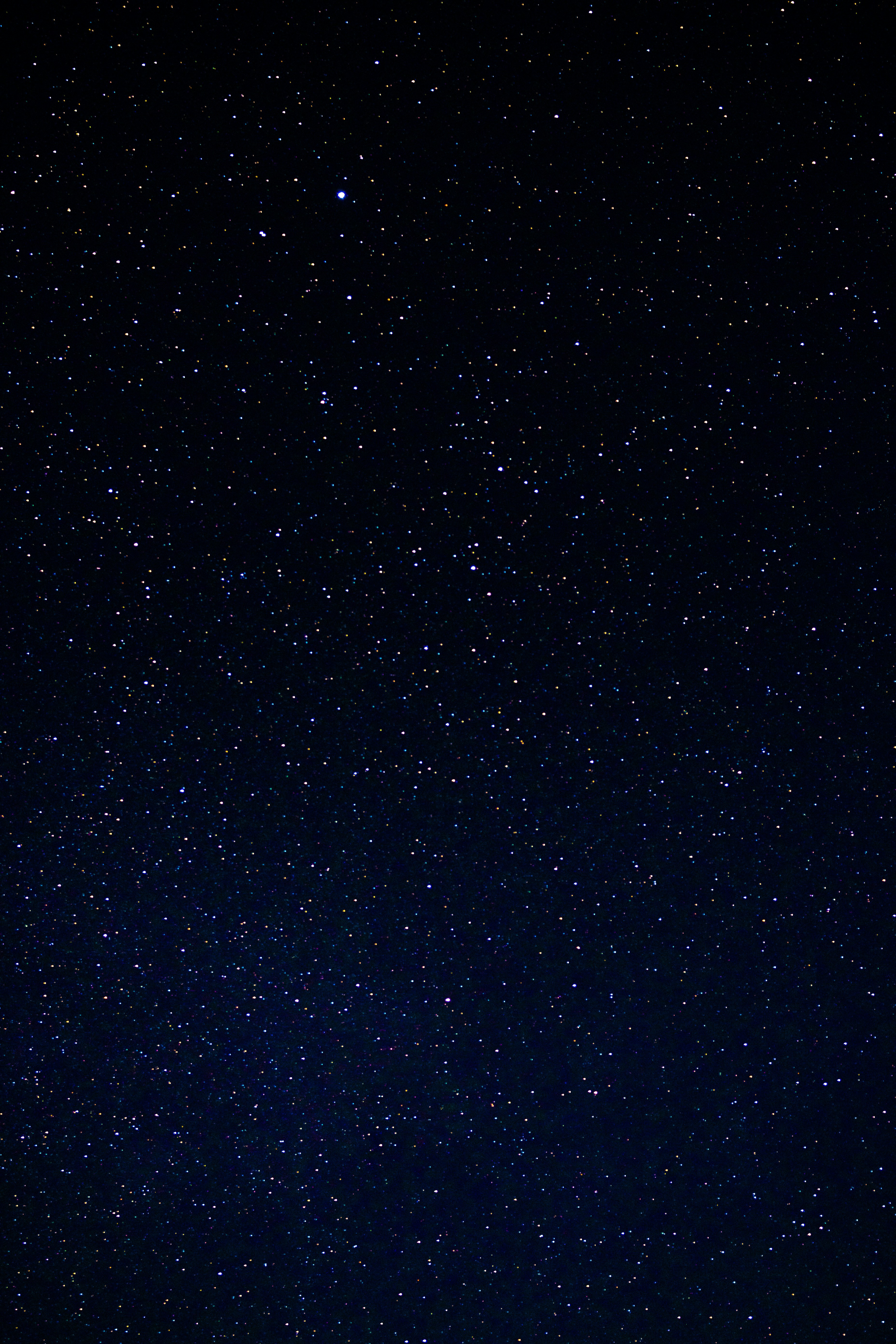 black and white stars in the sky