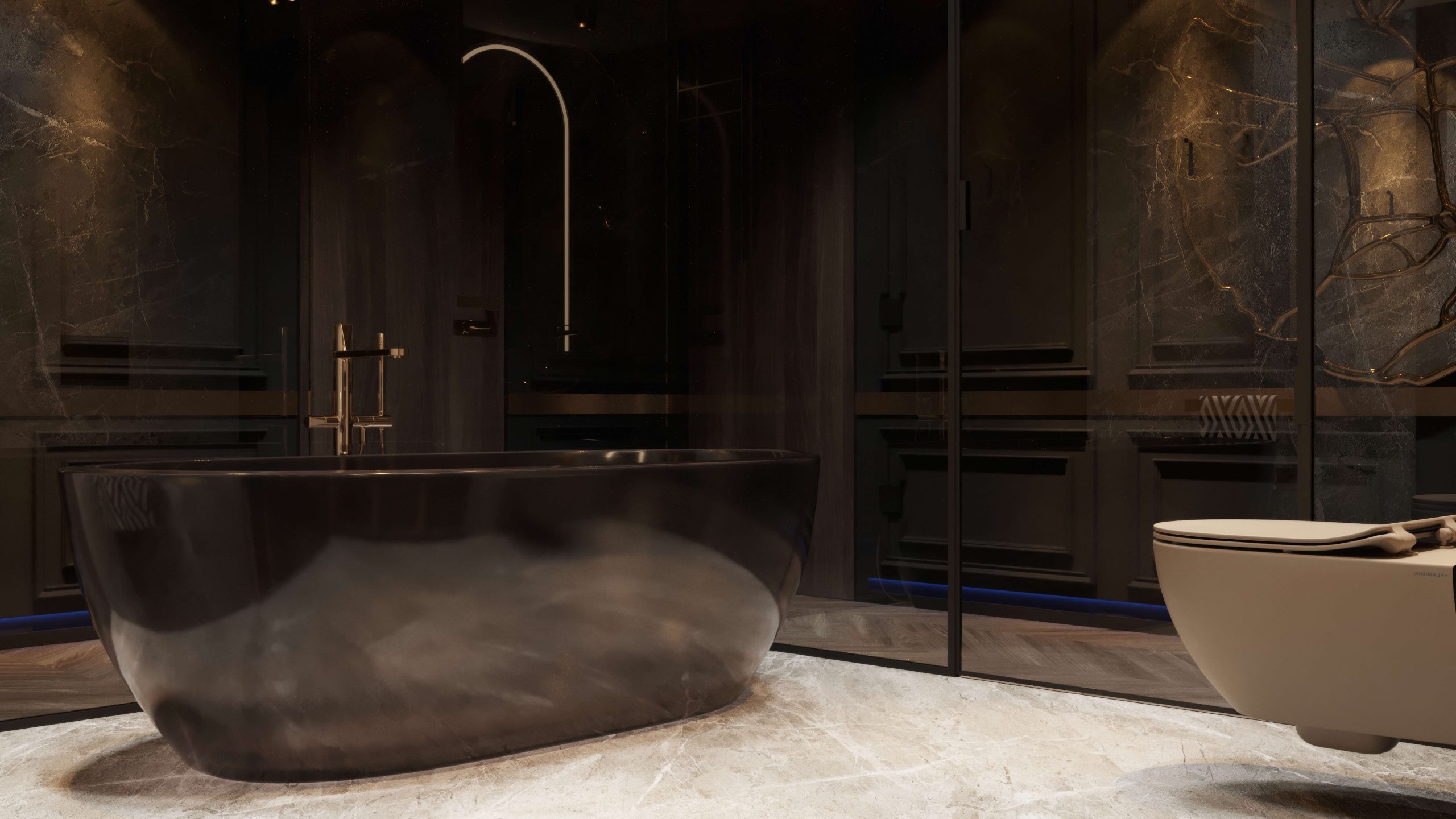 Neo-Deco bathroom
