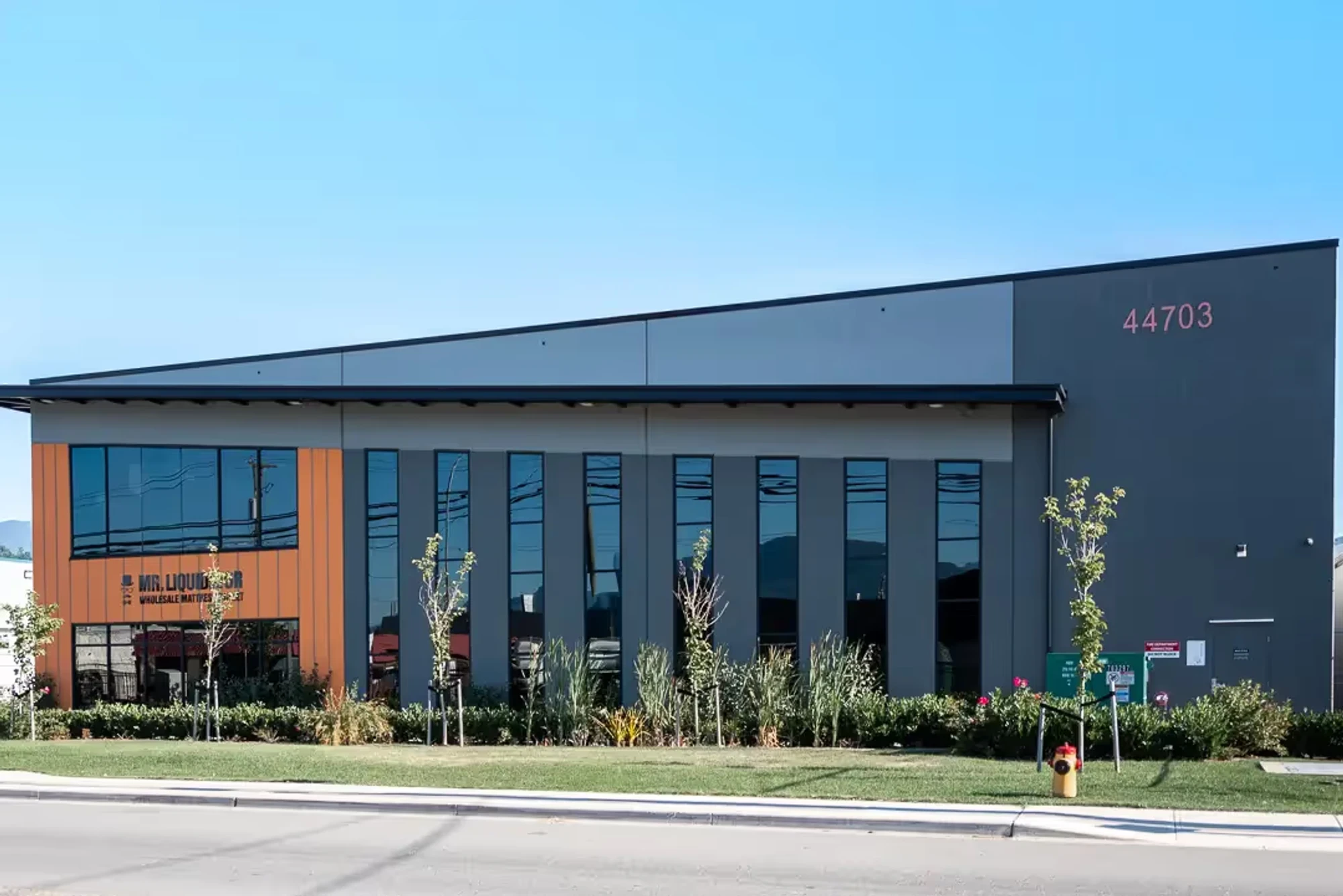 Kerkhoff industrial building with a bold orange facade