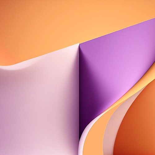 Abstract image of layered paper or fabric with a corner folded over