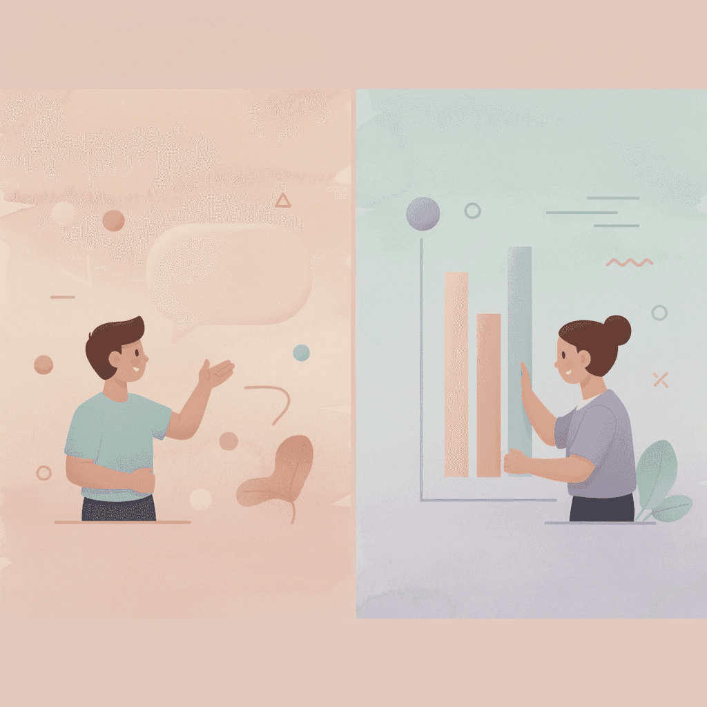 Split scene showing busy studying versus effective studying approaches