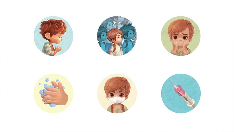 picture book health visual icons zko