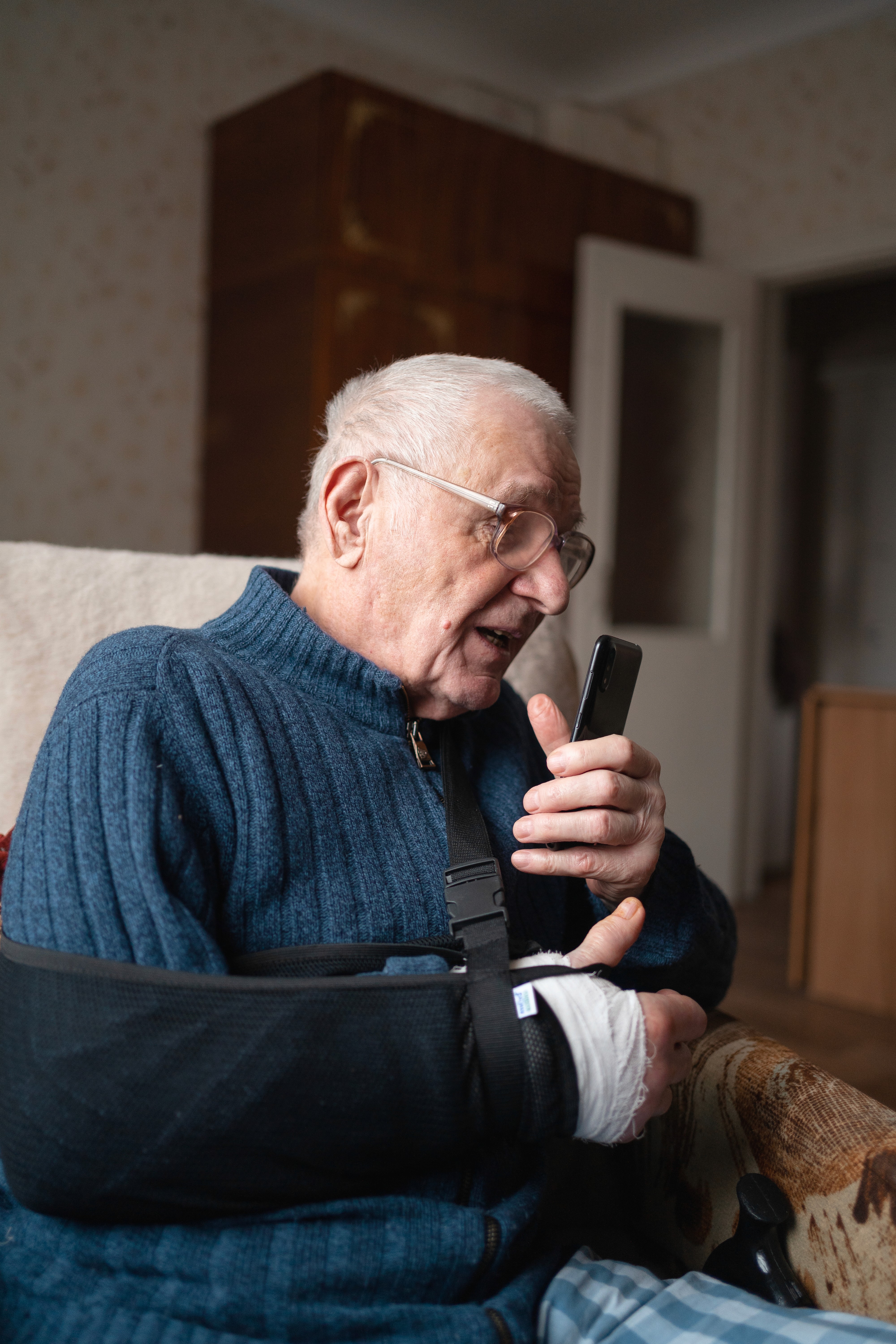 Guy at workplace with laptop