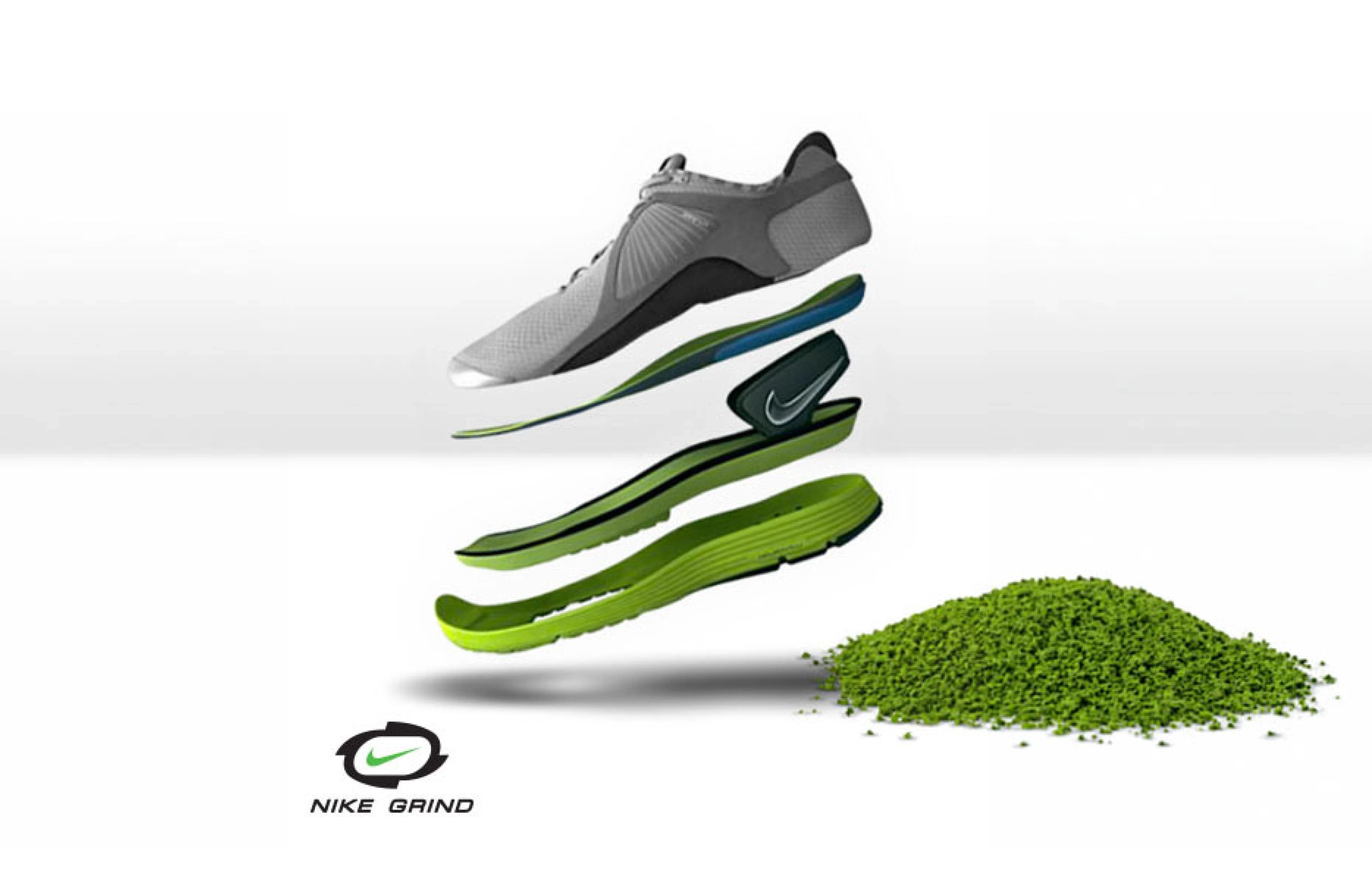 Nike shoes with recyclable material