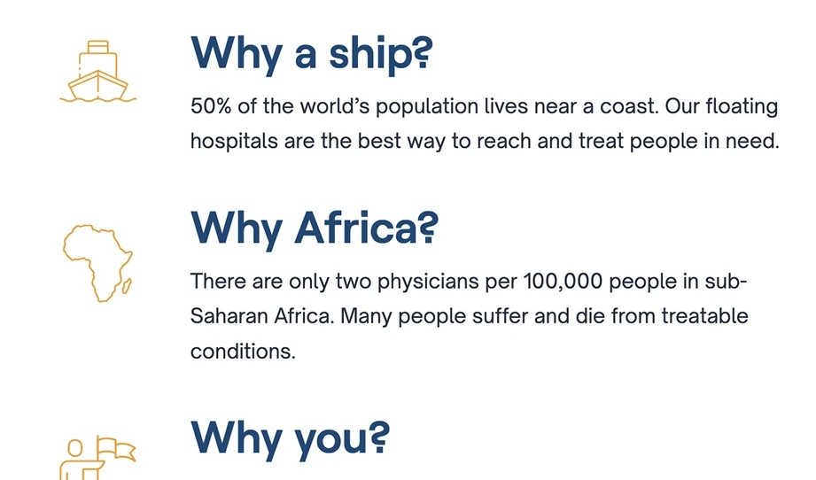 Screenshot of their previous design