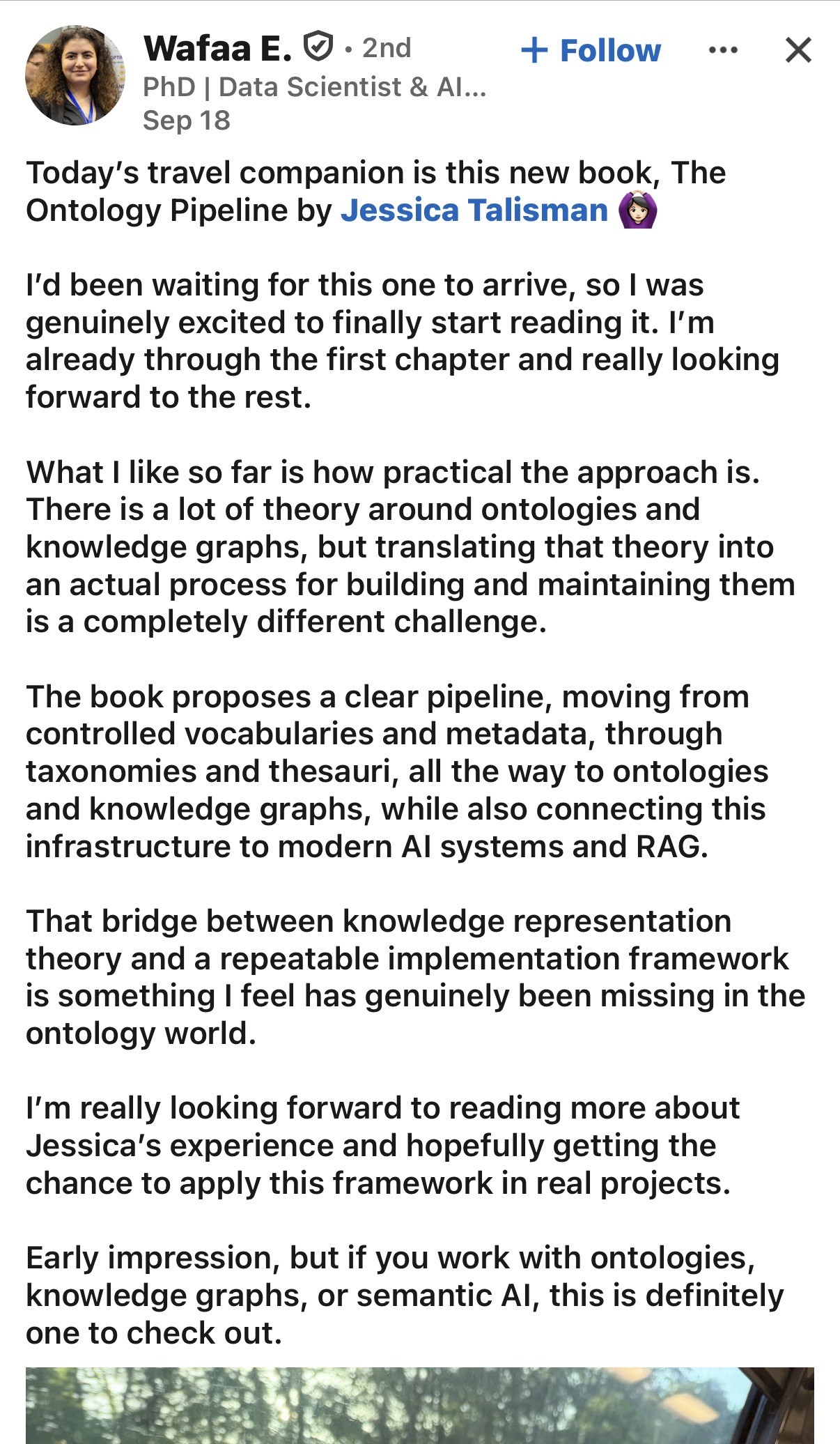 Original reader post: What I like so far is how practical the approach is.