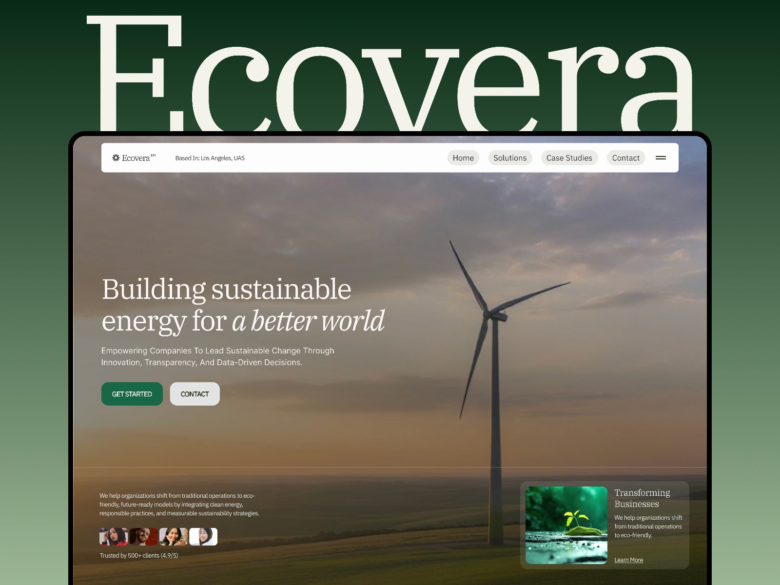 Ecovera — 现代专业网站设计灵感