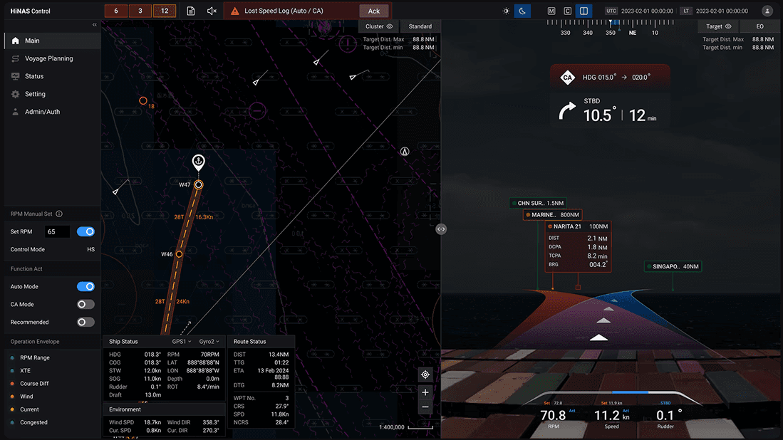 Smiling young woman with long hair standing against a dark green background, holding a finger to her chin.