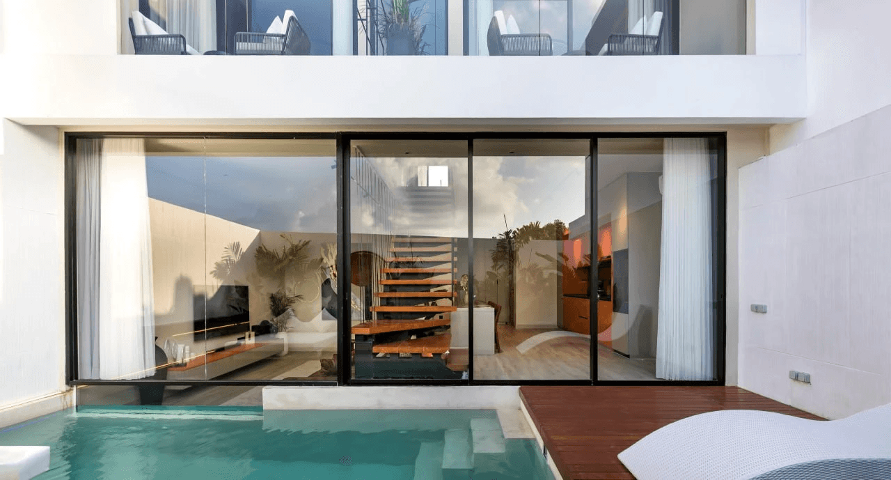 Ready-made modern 2 bedroom villa in Batu Belig area in Alex Villas 5 complex