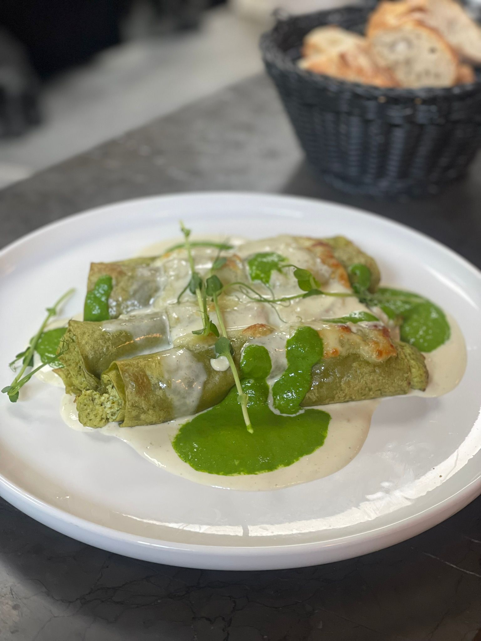 Avocado Toast with Blueberrie served in a large plate