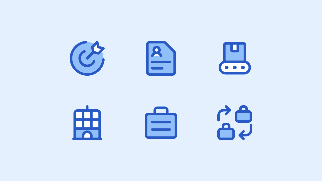 Core Duo Business Icon Set