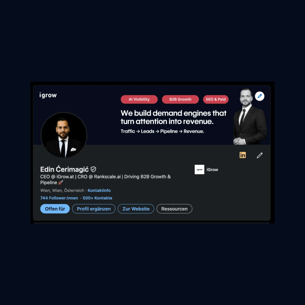 LinkedIn Thought Leadership mit iGrow