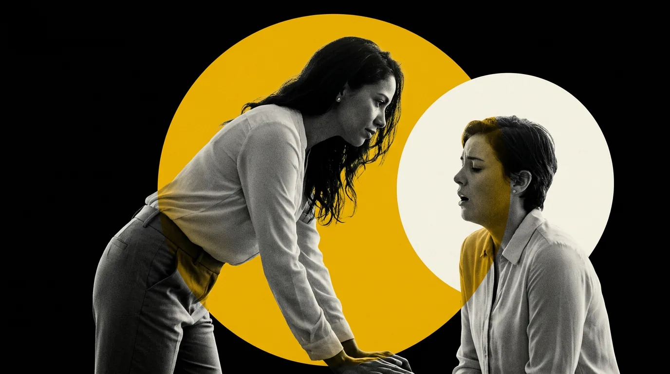 Ilustração editorial sobre escuta ativa e empatia radical no trabalho