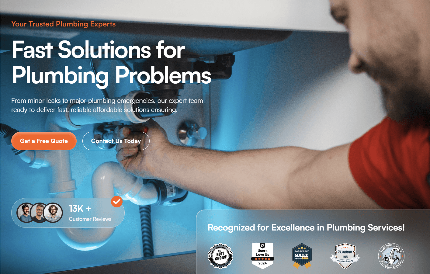 LensRef Hero section