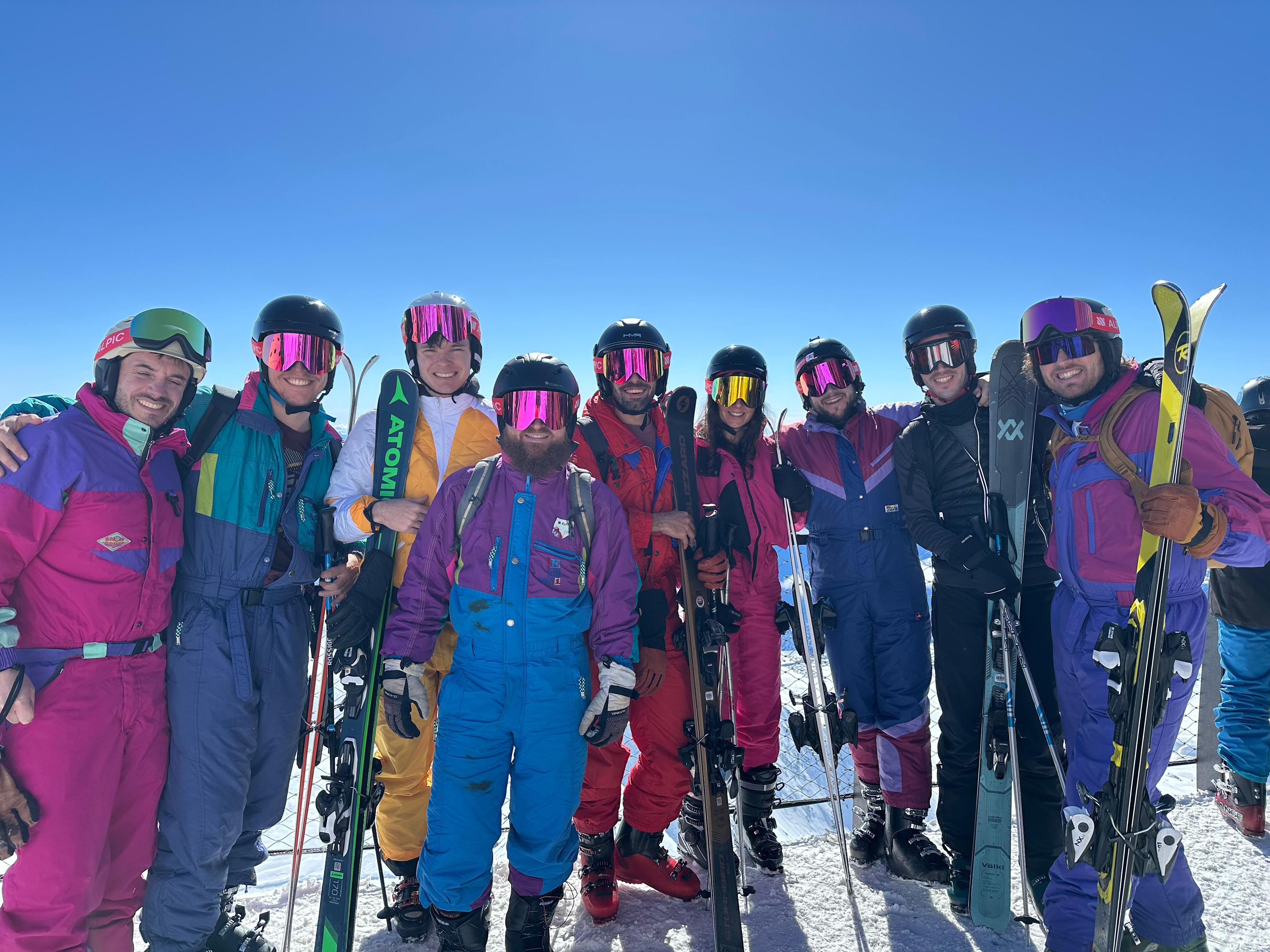 Alpic team skiing in France