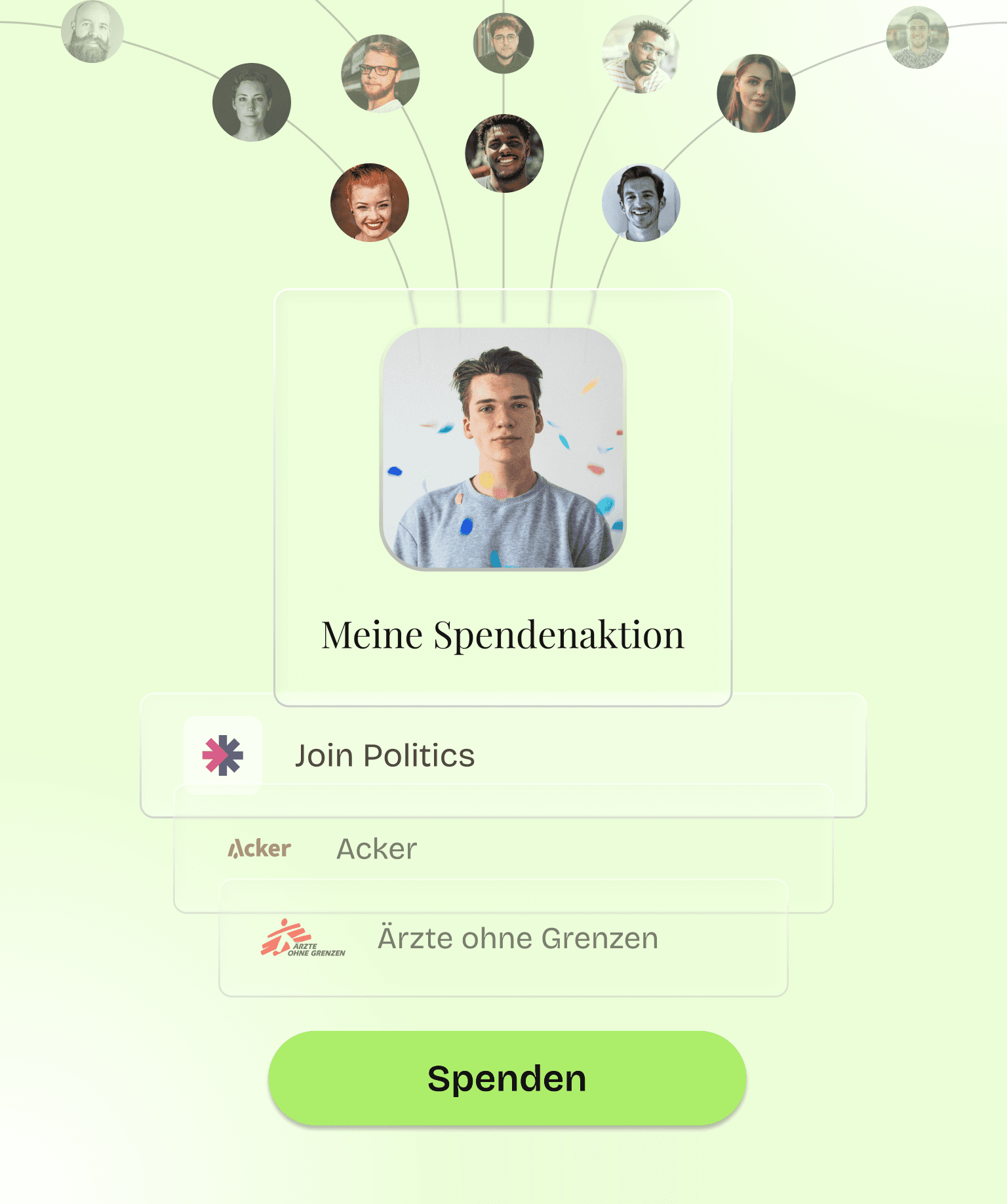 Spendeneingang und Spendenverwaltung