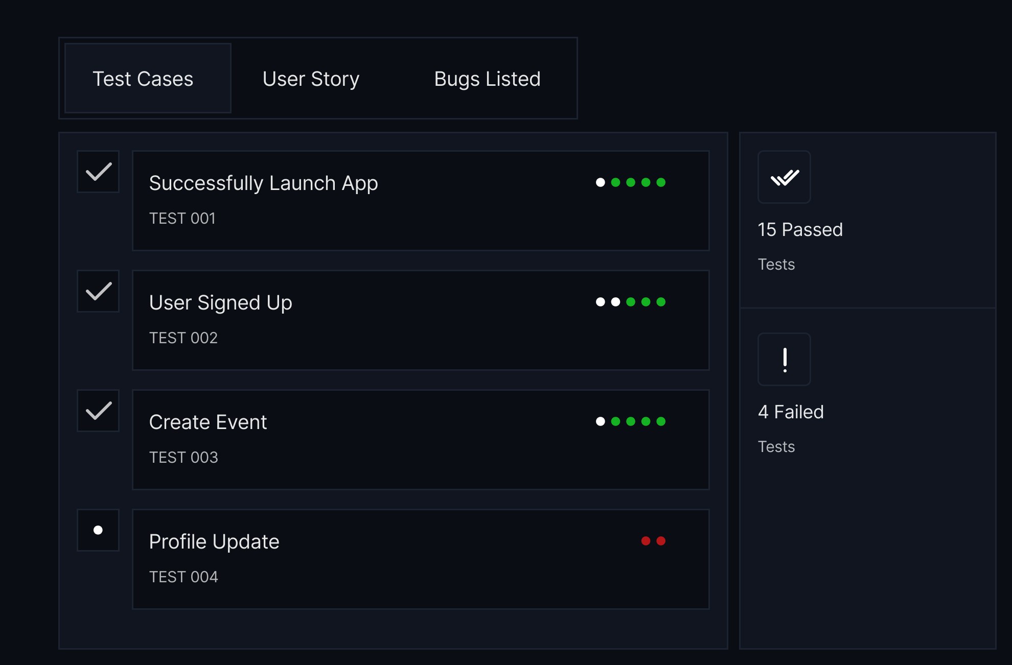 Feature Screen UI
