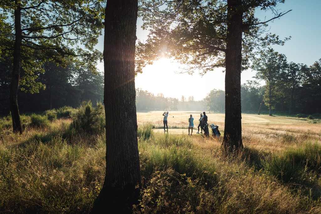 Playing golf on the New Course at Les Bordes