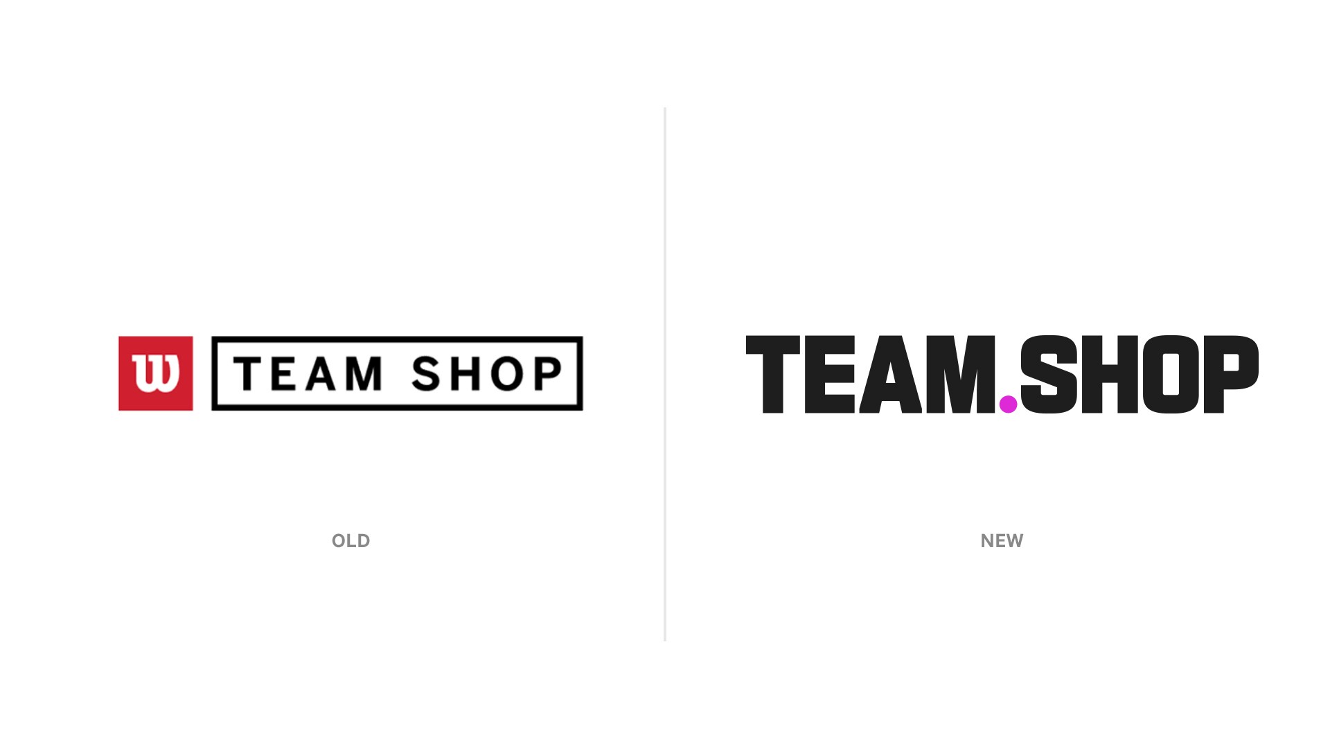 Team.Shop logo, old vs new