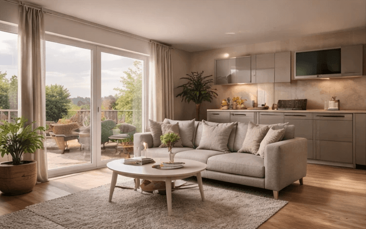 Moderne Ferienwohnung in Köln mit Rheinblick zur Kurzzeitvermietung