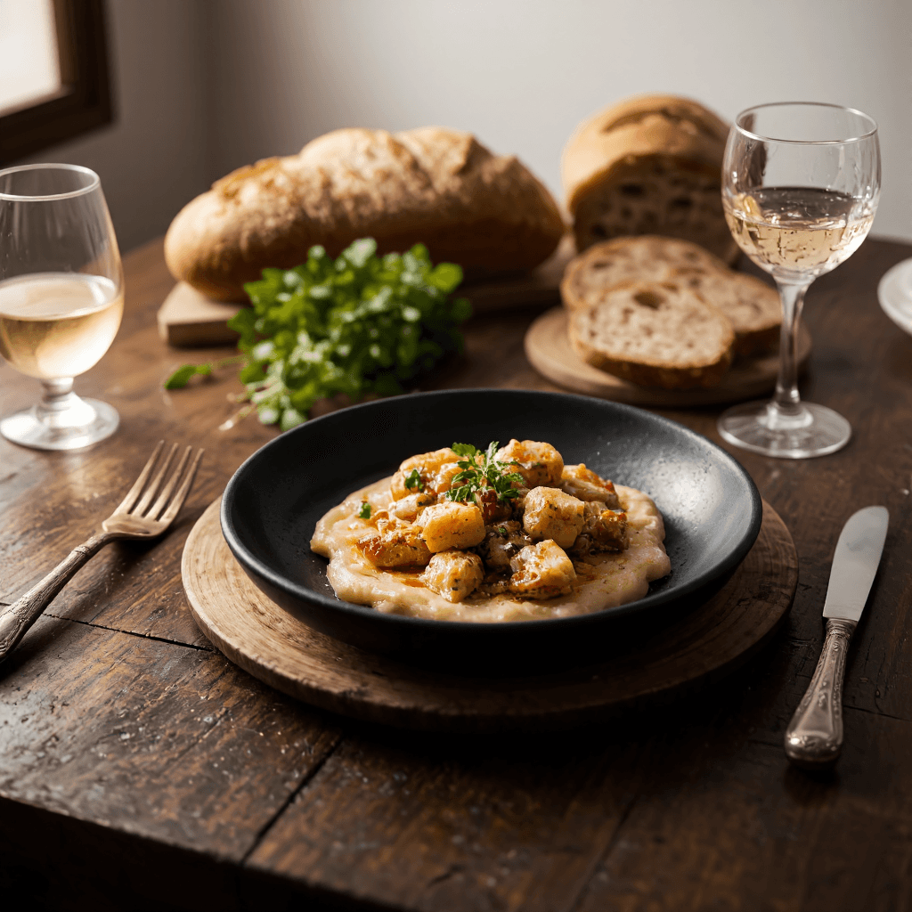 product photography of Gourmet food dish