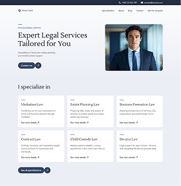 Lawfolio Framer Website Template Homepage 