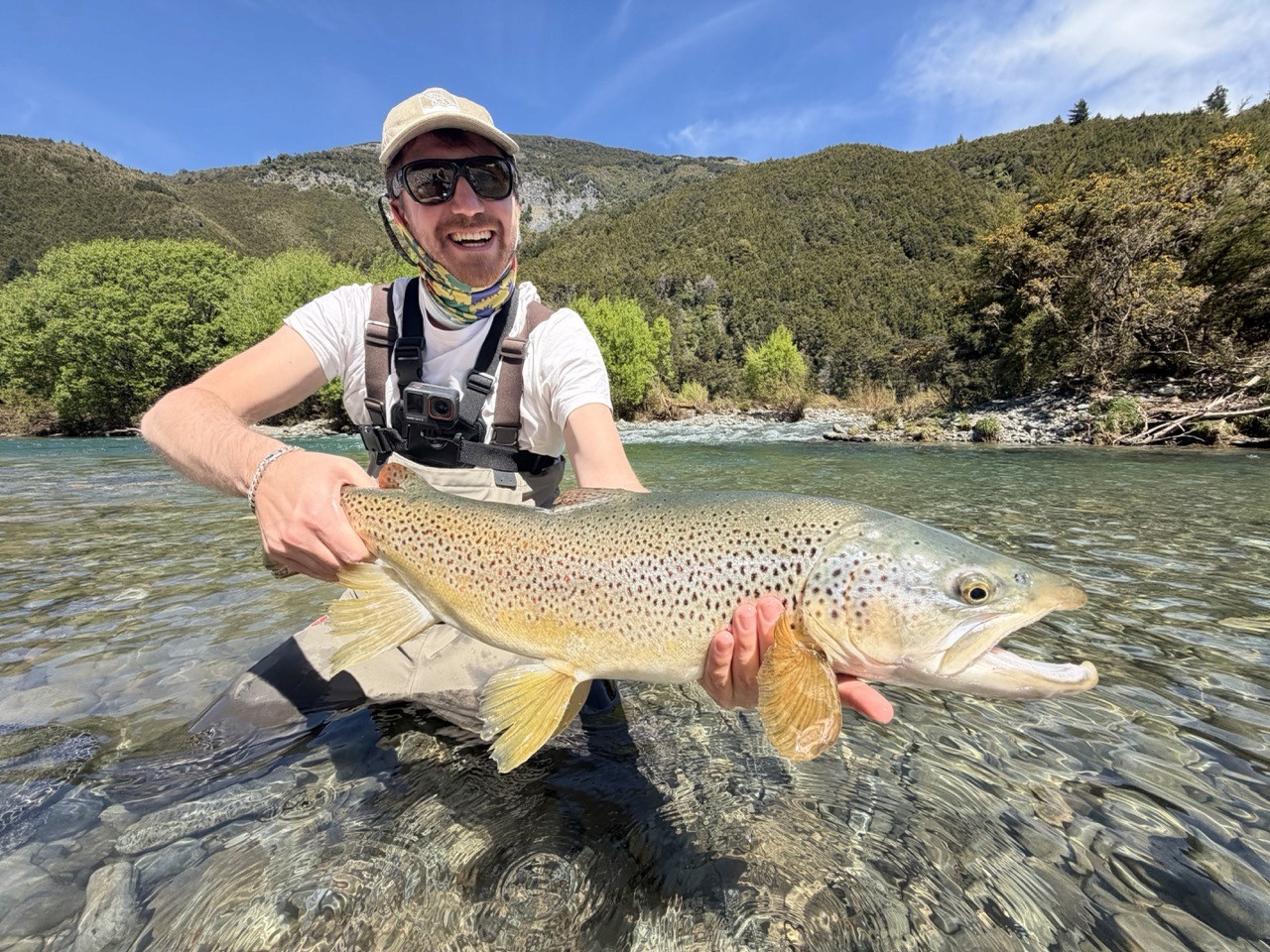 Scenic South Island river ideal for fly fishing in early season