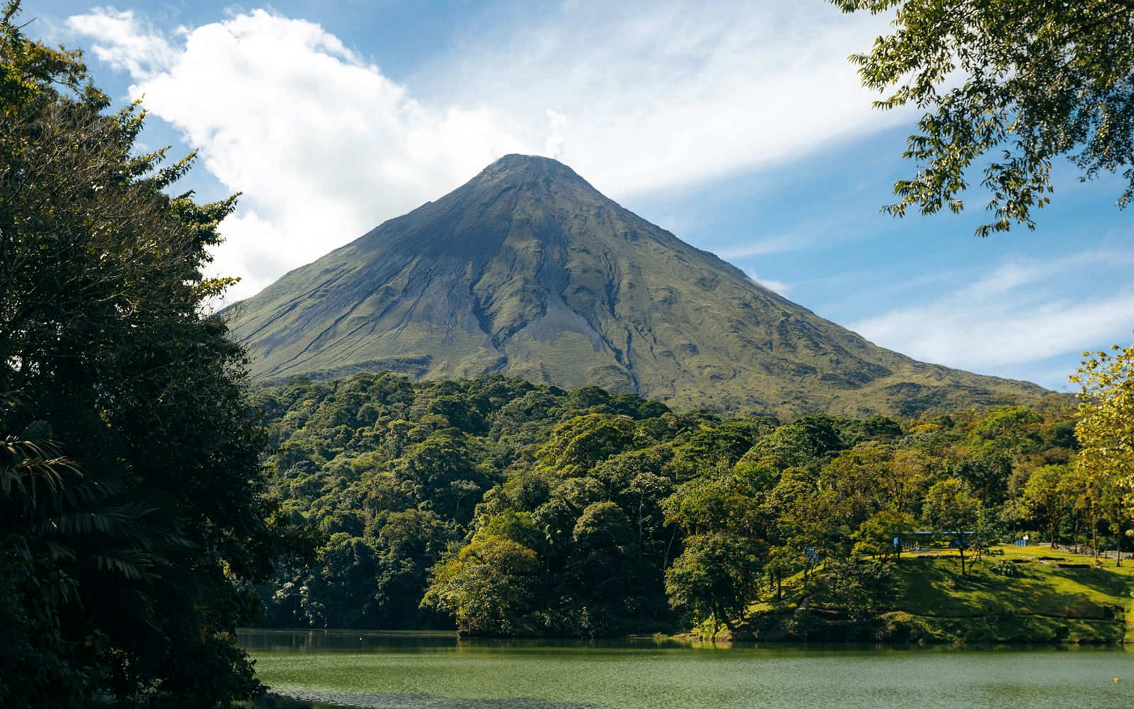 Arenal volcano and lake Arenal