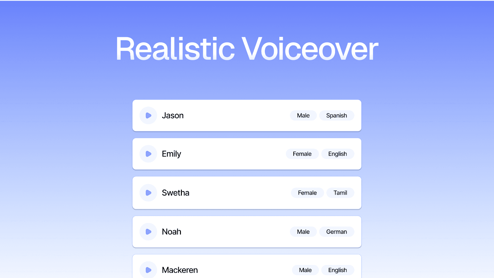 Get custom voiceovers with Trupeer’s AI video editor