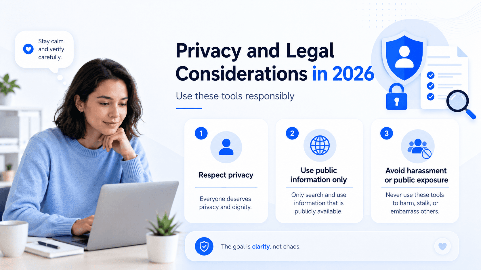 Privacy and legal considerations