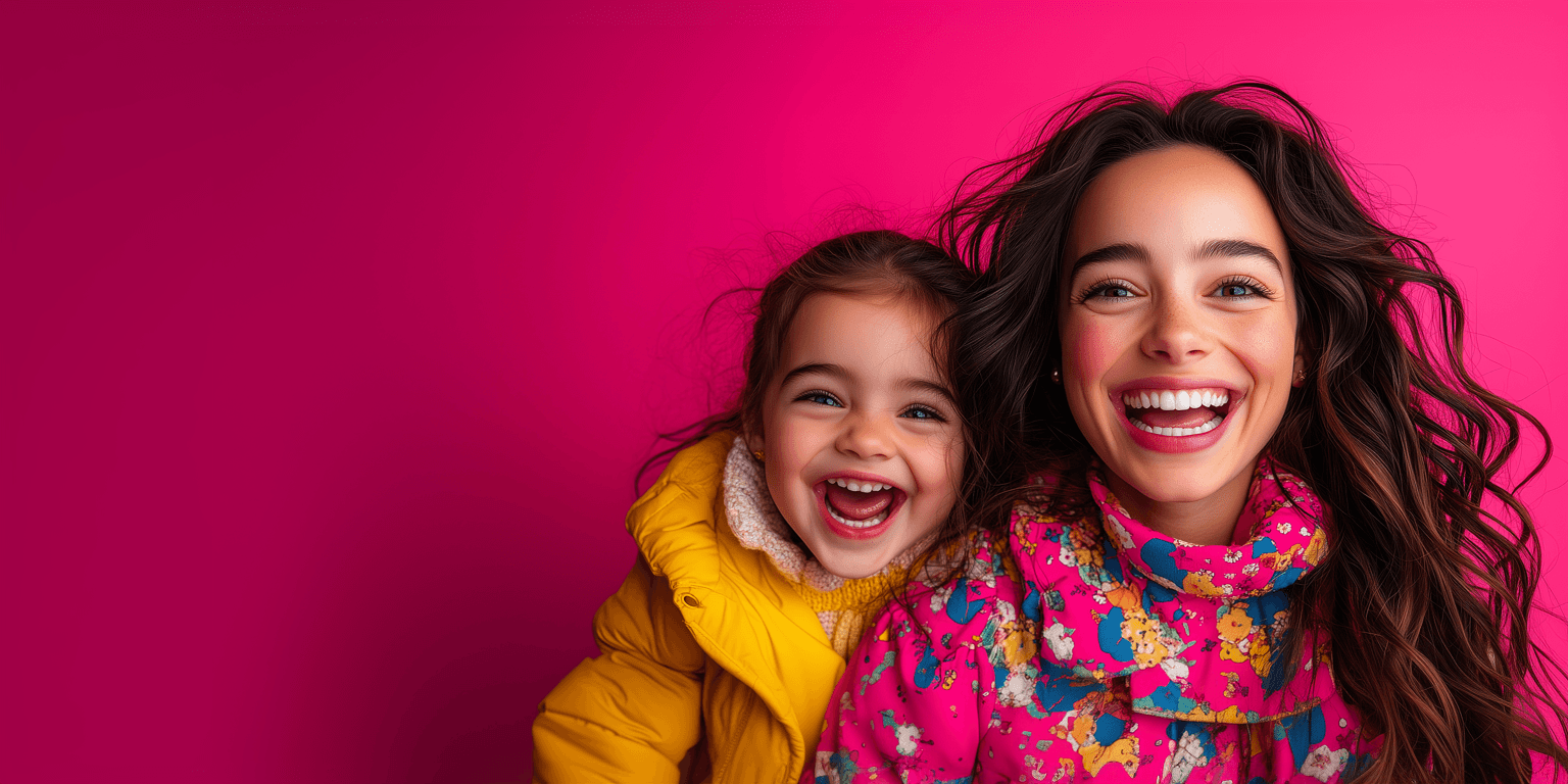 A joyful child striking a playful pose in vibrant denim, symbolizing the dynamic and enriching opportunities in United Nannies’ exceptional network.