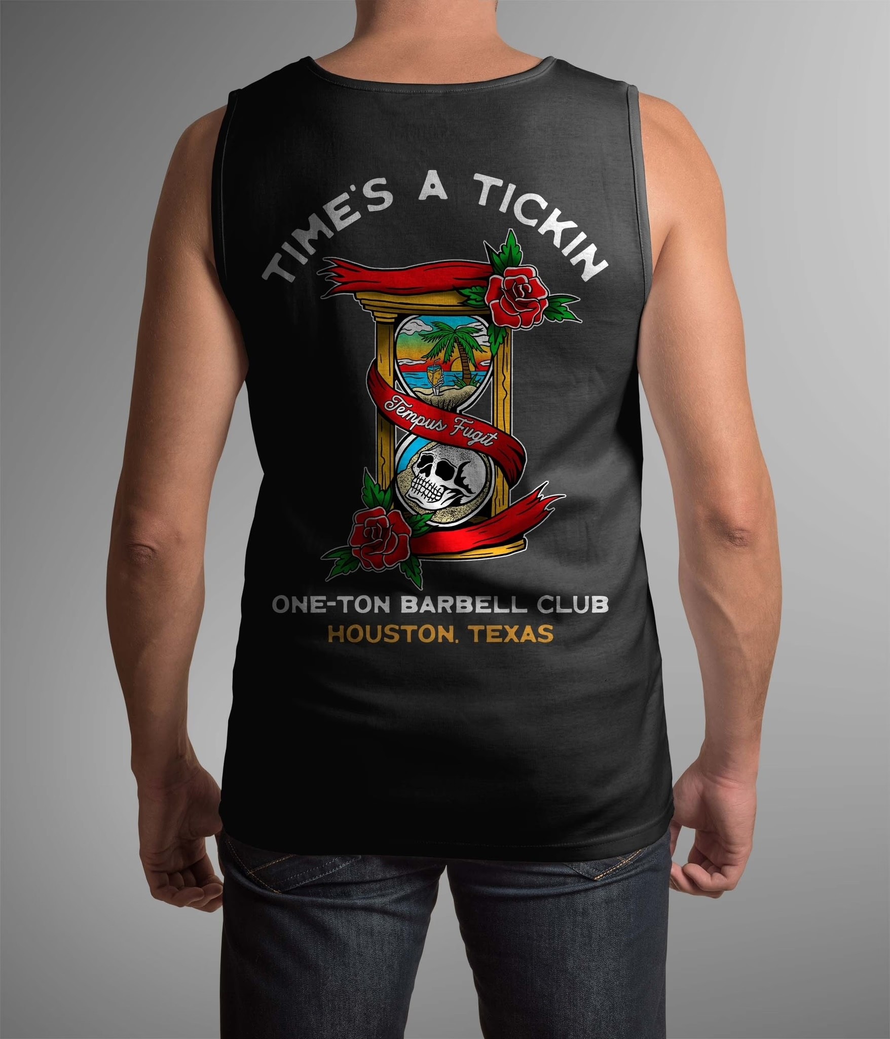 One-Ton Barbell Club Shirt Mockup